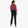 Pantalón Básico Corte Recto en Tejido Plano