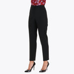 Pantalón Básico Corte Recto en Tejido Plano