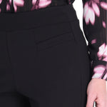 Pantalón en Tejido de Punto con Vivos