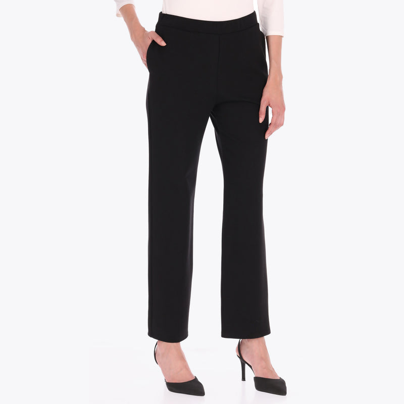 Pantalón en Tejido de Punto con Bolsas a los Costados