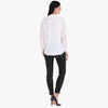 Blusa con Corbata y Escote en V en Tejido Plano