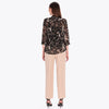 Blusa Camisera con Cuello Chino tejido Plano