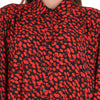 Blusa Camisera con Pliegues en Hombro Tejido Plano